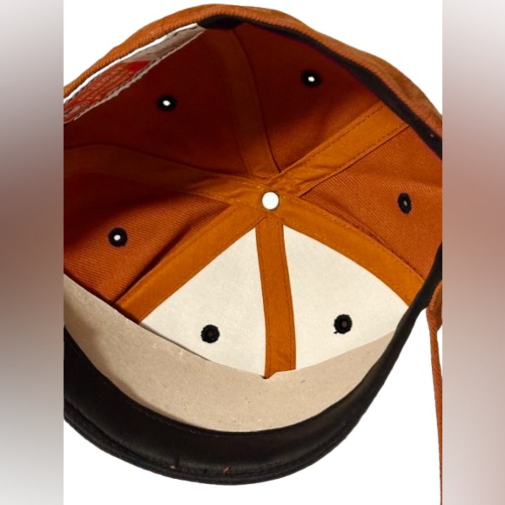 Collegiate Licensed Fitted Hat/Cap Size 7 3/8-Burnt Orange; Texas Longhorns - Picture 4 of 6